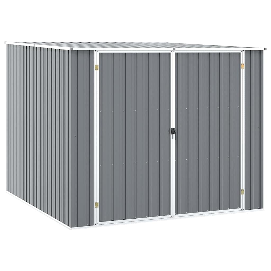 Garden Shed Gray 195 x 198 x 159 cm Galvanized Steel