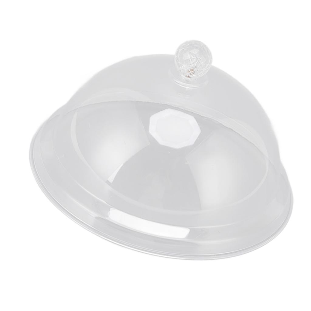 Food Cover Acrylic Transparent Thickened Fall Resistant Dustproof Food Preservation Cover with Handle 21cm