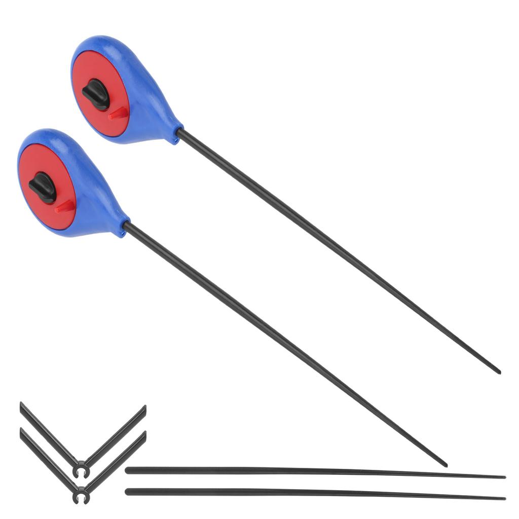 2 шт. Зимняя портативная мини-удочка для подледной рыбалки, простая удочка, набор аксессуаров для устройства, синий