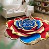 Non-Slip Floor Mat 3D Realistic Floral Pattern Bath Mat Super Absorbent Rug Quick-Drying Easy Maintenance Door Mat