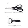 Knife Set Black Knife Six-piece Set Tie Pattern Non-stick Knife Stainless Steel Wave Pattern Knife