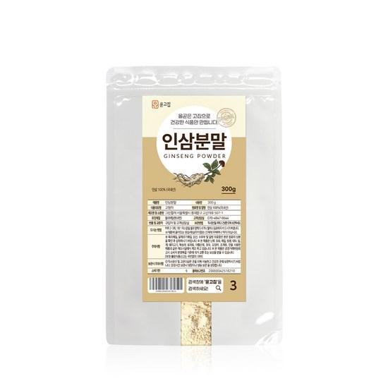 Yungojip Domestic Ginseng Powder, 300g, 1 unit,Korean Health Food