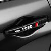 TRR600-4PCS Car Door Handle Emblem Decals Wheel Rims Body Decoration Stickers For Ford Focus Fiesta Ranger Mondeo S-MAX Kuga Mustang