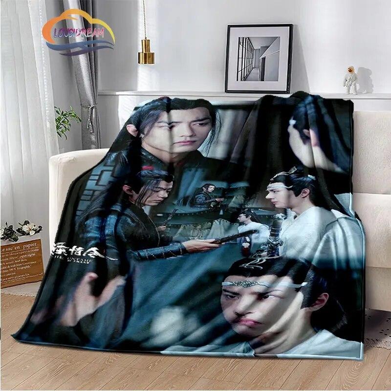 The Untamed Flannel Blankets Popular Tv Weiwuxian Blanket Portable Warm Blanket for Sofa Bed Soft Gifts Girls and Fans