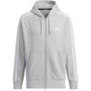 Adidas Es+ 3S Ft Fz Hd с капюшоном на молнии с логотипом в полоску с длинным рукавом мужская куртка серая JF3943
