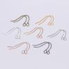 100pcs/lot 21*12mm Gold Bronze Fashion Iron Earrings Wires Hooks Ear Pin Hook For DIY Jewelry Making Accessories Supplies