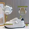 Leather Little White Shoes Women's 2025 Spring New Women's Muffin Sole Height Increase Single Shoes Women's Korean Version Board Shoes Versatile Wome