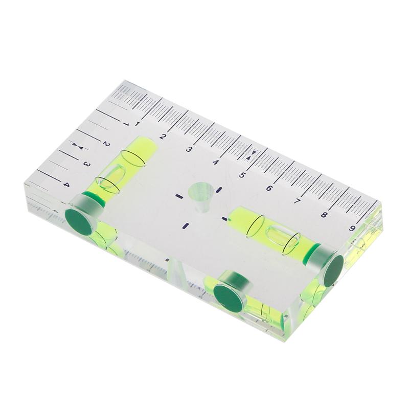 New High Precision Transparent Two Direction Magnetic Level Bubble Mini Spirit Level Indicating Instrument