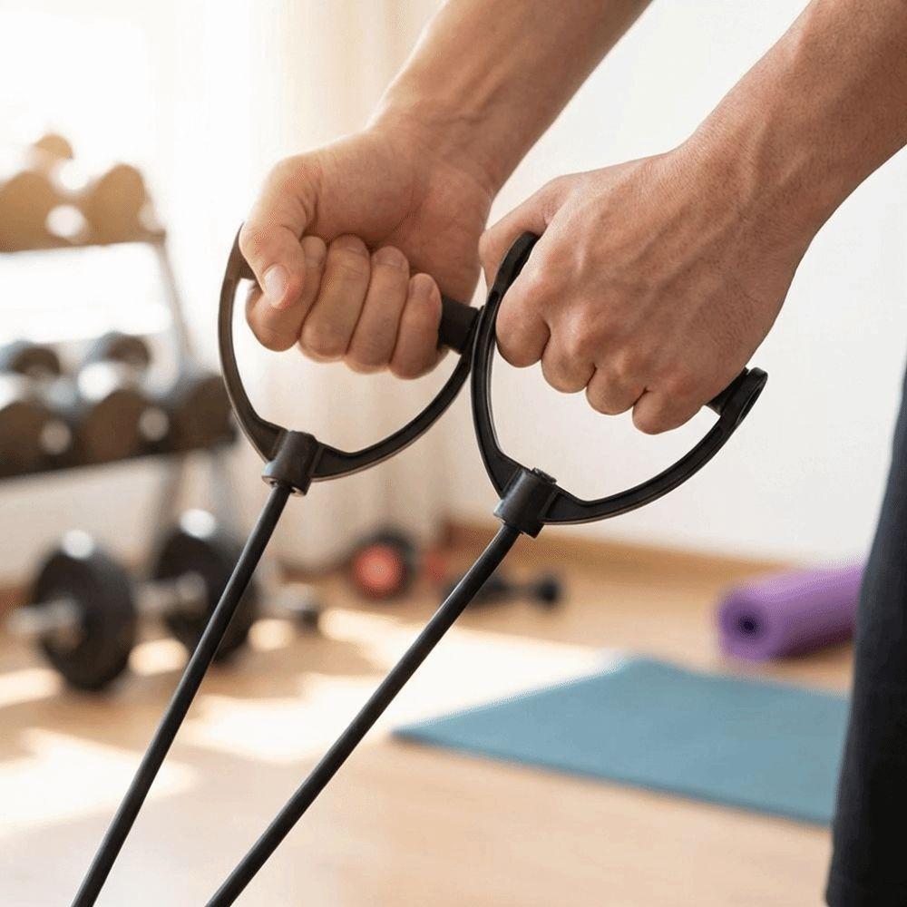 Black Pull Rope Bands Strength Training Rubber Tube Band Workout Exercise Band Muscle Training