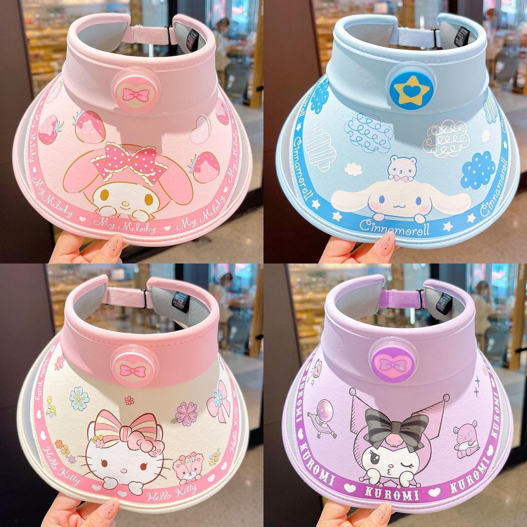 Детская солнцезащитная шляпа Hello Kitty с широкими полями для летней защиты на улице