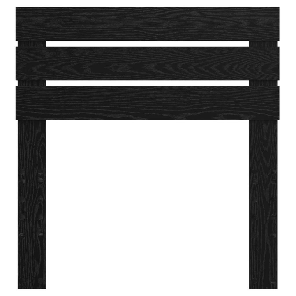 Headboard in Black Oak Look Made of Wood Based Material