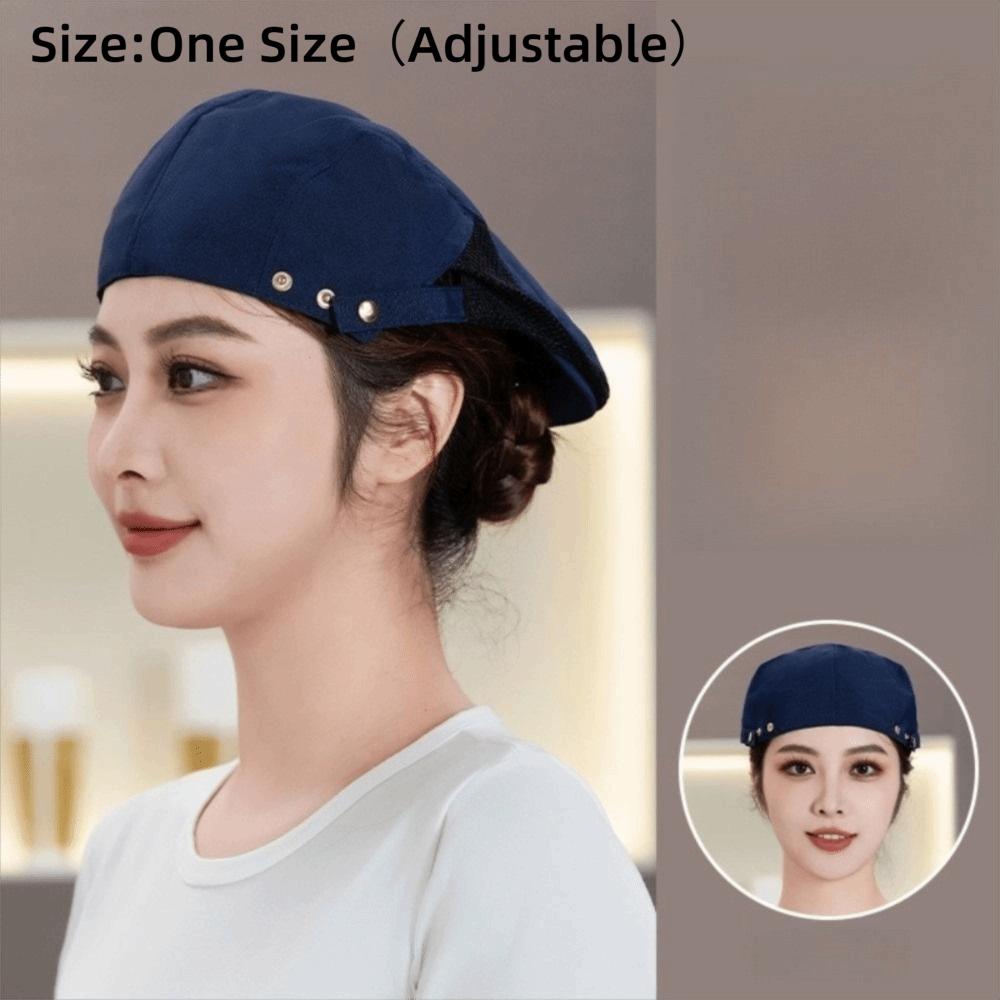 Breathable Service Cap Oil-resistant Mesh Hat Beret Hat  Restaurant BBQ Restaurant Kitchen