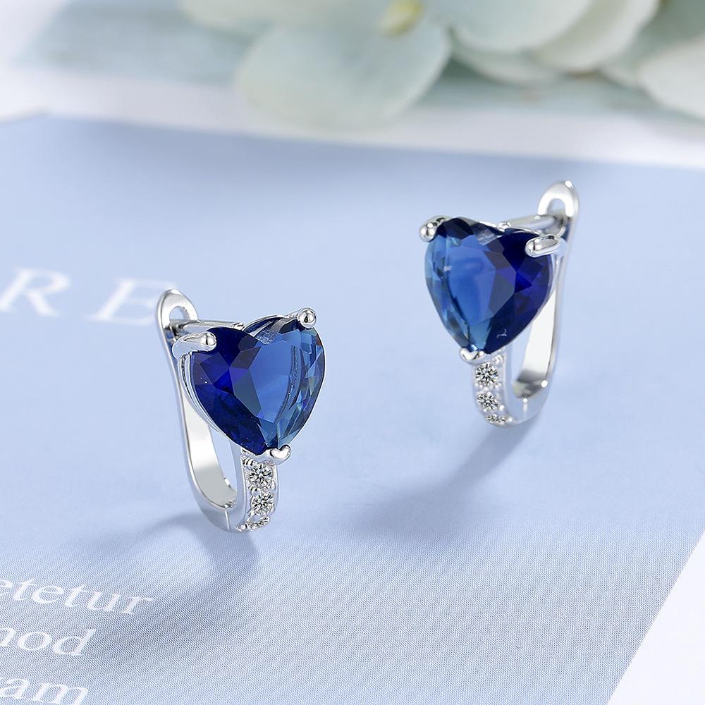 Серьги из стерлингового серебра 925 пробы Превосходная роскошь Множество цирконов для женщин Модные ювелирные изделия Подарки Свадебная помолвочная вечеринка милые