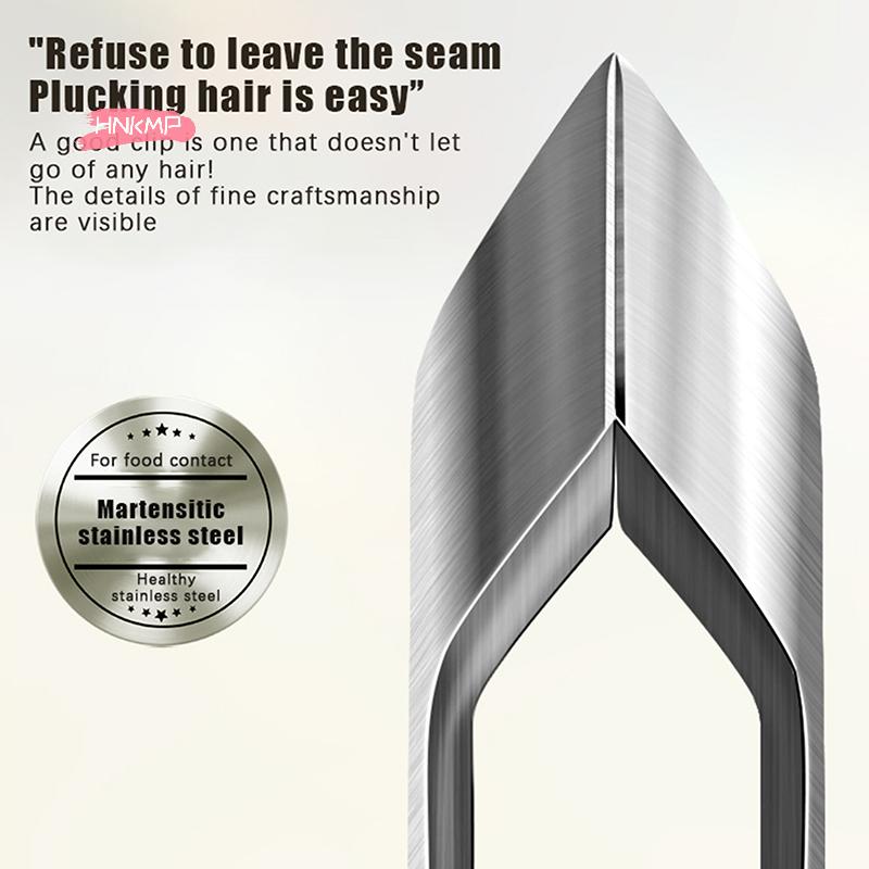 Профессиональный пинцет с широким захватом для выщипывания волос для женщин и мужчин, утолщенный инструмент для ухода за бородой из нержавеющей стали