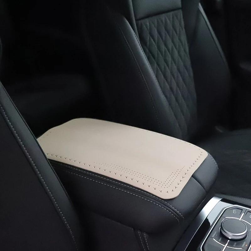 Замшевая Накладка на Подлокотник Автомобиля Универсальная Внутренняя Отделка Чехол-Подушка Защитная на Подлокотник Автомобиля Пылезащитная Водонепроницаемая