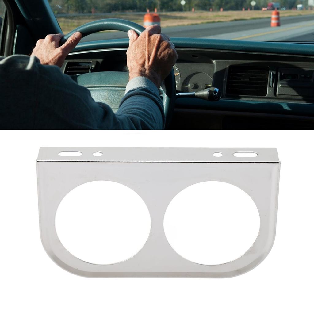 2 Hole Gauge Panel Gauge 2‑1Celsius16 Inch 52MM Metal Car Meter Mount Instrument Panel