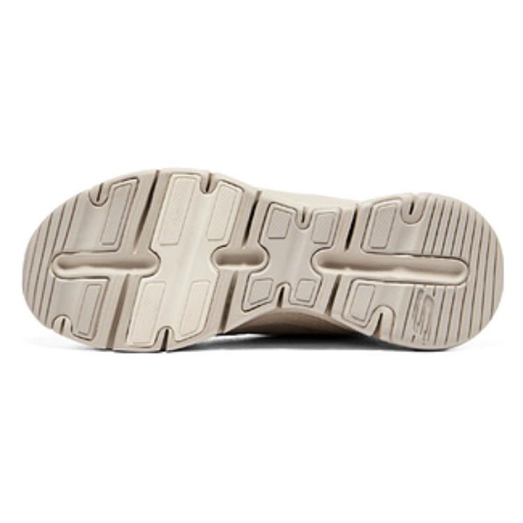 Skechers Arch Fit Ткань Синтетическая кожа Мягкие Удобные Полуботинки Повседневные Кроссовки Женские Белый 149775-NAT