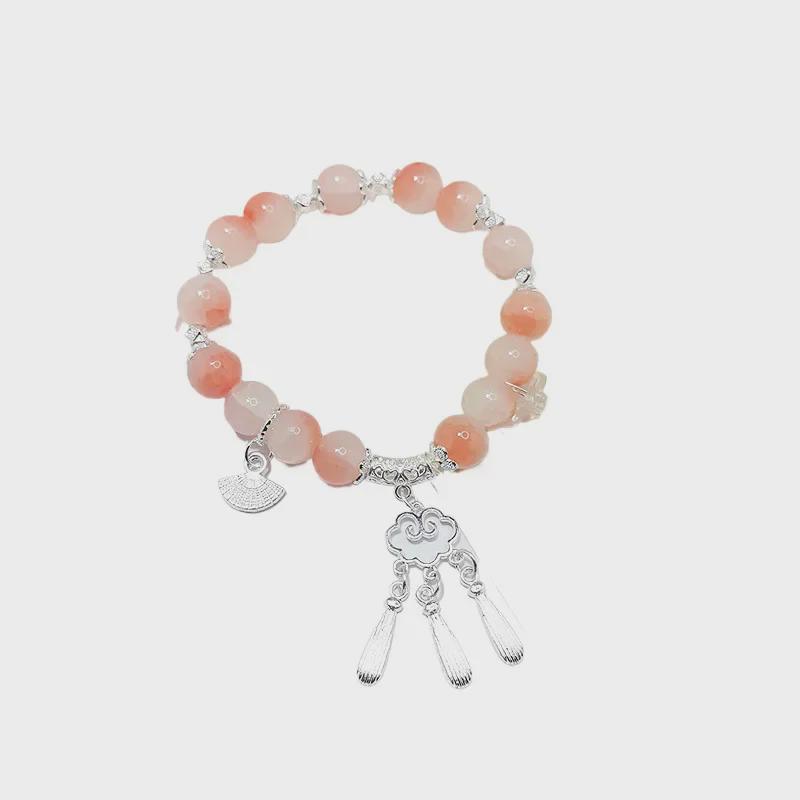Браслет с кисточками Lucky Cloud Gradient Tassel Beaded – Элегантные летние женские украшения в китайском стиле