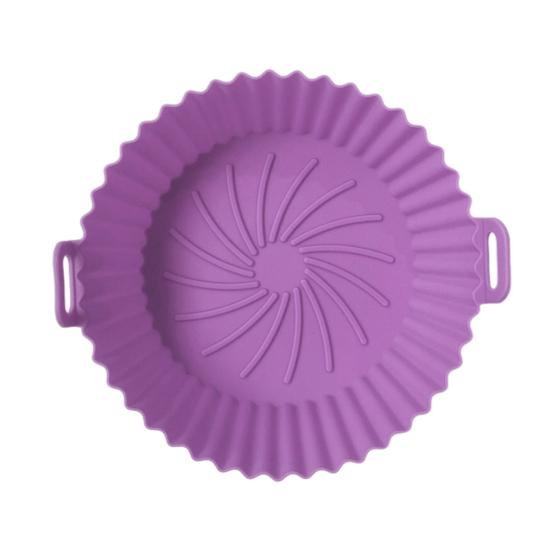 Силиконовый вкладыш для фритюрницы Yousheng, круглая антипригарная корзина для фритюрницы, жаропрочный противень с канавками для слива масла