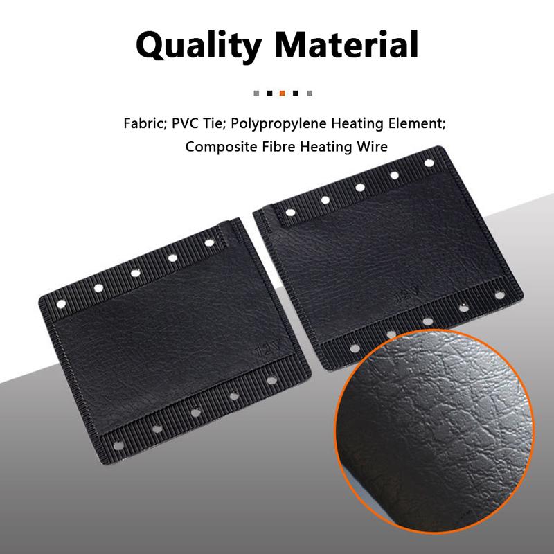 Motorcycle Heated Grip Covers with Tie Tape 12V Strap Type Heating Pad Electric Heated Handgrip Waterproof Cover