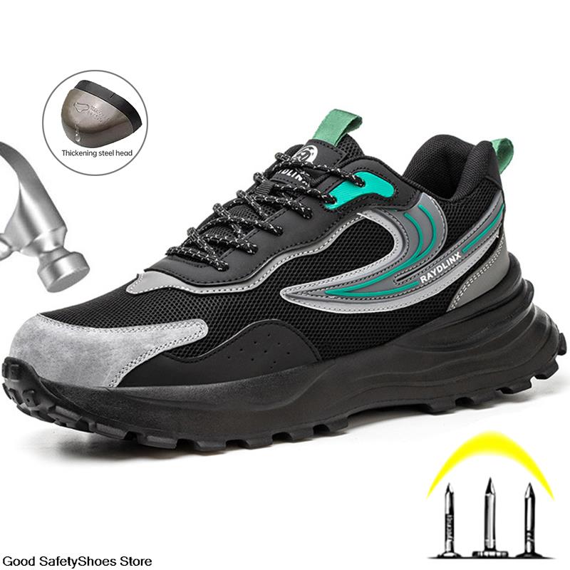 Дышащие рабочие кроссовки, мужская защитная обувь со стальным носком, противоударная защитная рабочая обувь, мужская и женская неразрушимая обувь, защитные ботинки