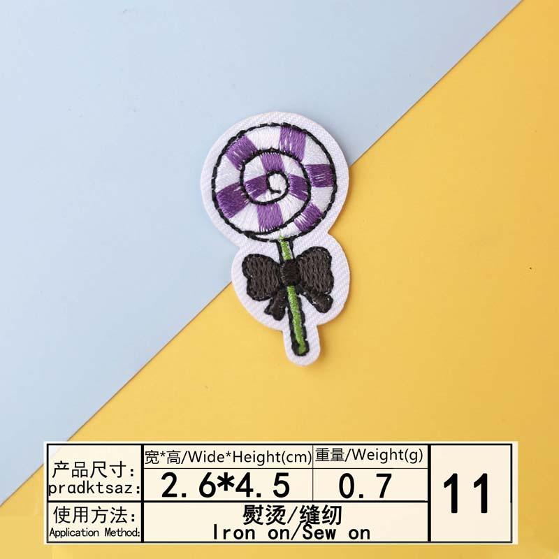 Согласно Вышивка Вышивка Ткань Наклейка Компьютерная Вышивка Глава Хэллоуин Темный Мультфильм Котенок Тыква Одежда Декоративная Заплатка Заплатка Ткань