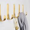 Золотой настенный крючок латунный держатель для полотенец настенный крючок для одежды за дверью