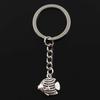 Fashion Keychain 18x18mm Goldfish Fish   Pendants DIY Men Jewelry Car Key Chain Ring Holder Souvenir For Gift