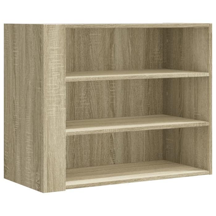 VidaXL Wall Cabinet Sonoma Oak 75x35x60 Cm Engineered Wood, Hanging Cabinet, Wall Cupboard, Bathroom Cabinet 848418