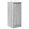 Armoire à chaussures - Sonoma gris - 1 porte - 4 étagères - Bois d'ingénierie 29,5x34x76 cm
