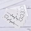 Heart Tattoos Temporary Ecg Tattoo Products Waterproof Disposable Tattoo Sticker