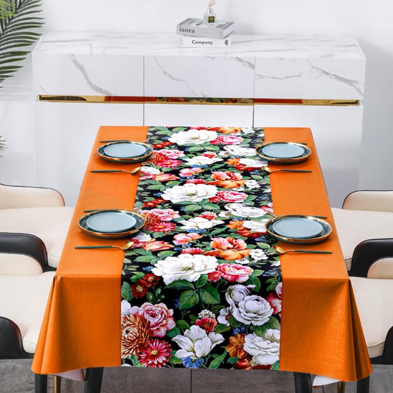 Красочная американская скатерть, водонепроницаемая, маслостойкая и устойчивая к ожогам прямоугольная чайная скатерть, настольный коврик из ПВХ