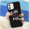 Мягкий чехол для телефона Krajews Wife Mom Boss Quotes для iPhone 14 5 SE 6s 7 8 plus X XR XS 11 12 13 pro max Samsung S21 S22 ultra