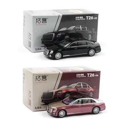 Xcartoys HongQi GuoYa 1/64 Литая модель автомобиля Металлический сплав Бизнес-седан для Коллекции Взрослых Подарок Игрушка для Мальчиков
