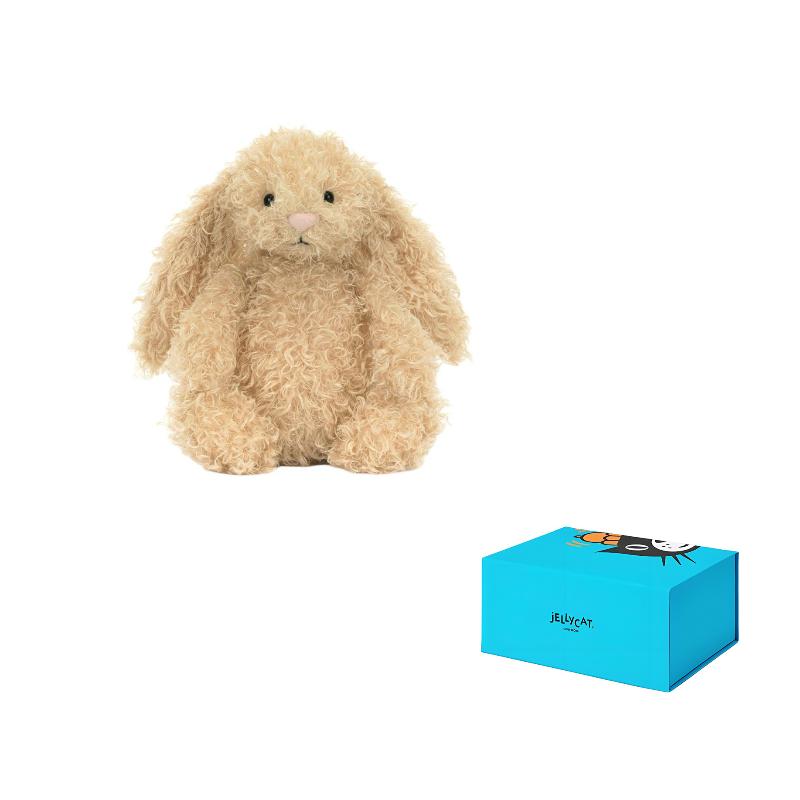 Jellycat Zhizhen Застенчивый Кудрявый Бонни Кролик Милая Кукла Плюшевая Кукла Высота в сидячем положении 23см/38см Высота
