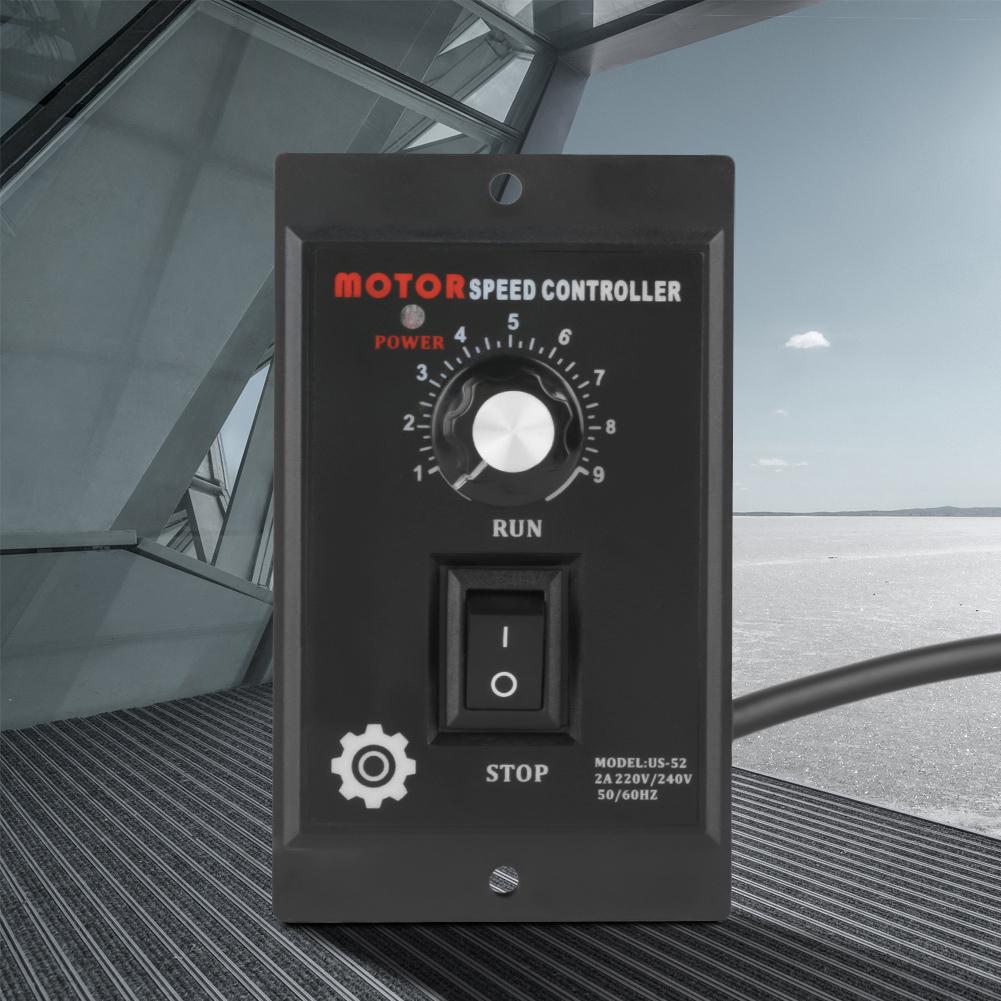 Регулятор скорости двигателя 400 Вт AC 220 В, контроллер точной регулировки, управление скоростью вперед и назад, дисплей, высококачественная электронная схема, интегрированные компоненты