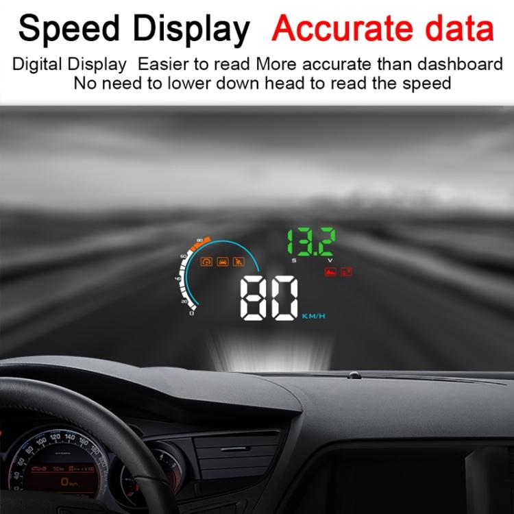 Q5 GPS 4-дюймовый автомобильный проекционный дисплей Система безопасности, Поддержка скорости движения и направления и расстояния / Километры вождения /
