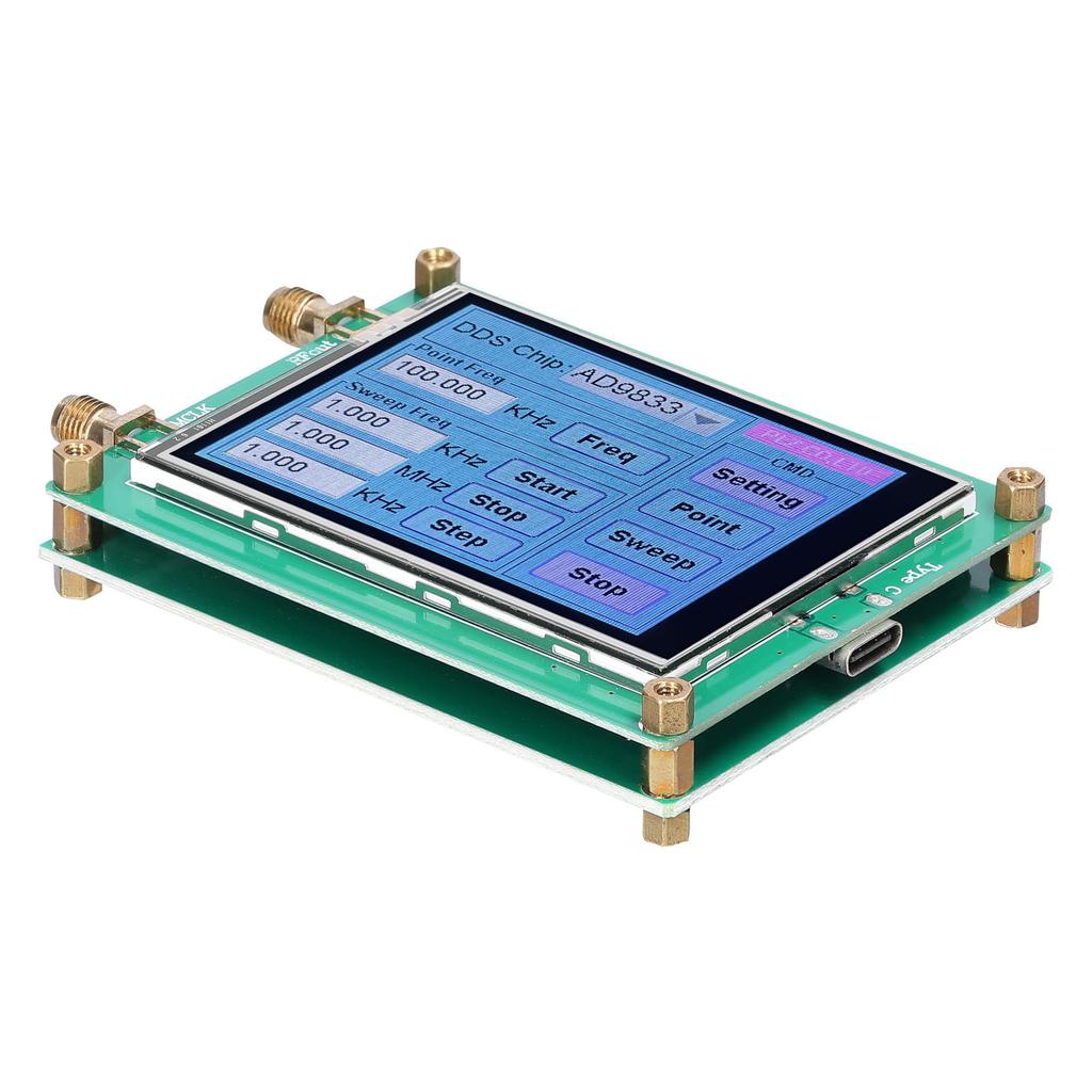 Touching Screen DDS Module Signal-Generator 10Bit DAC Sinewave Squarewave Triangularwave Signal