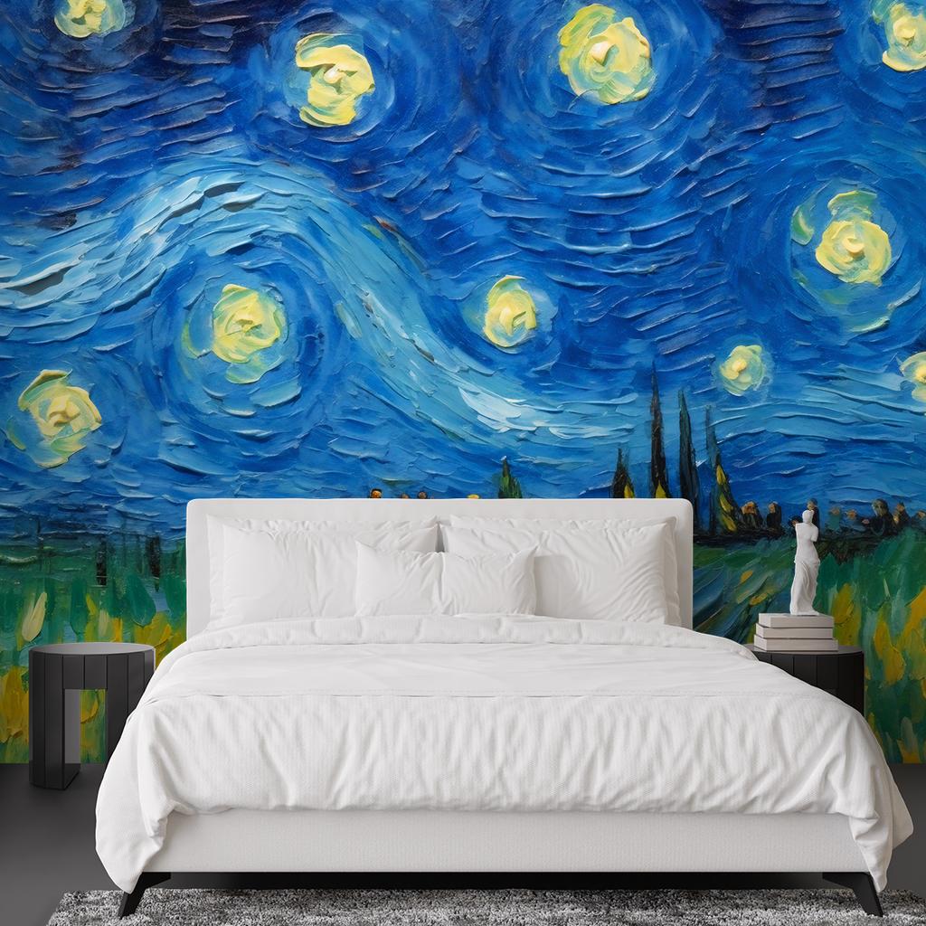 Обои Звездная ночь - V. Ван Гог