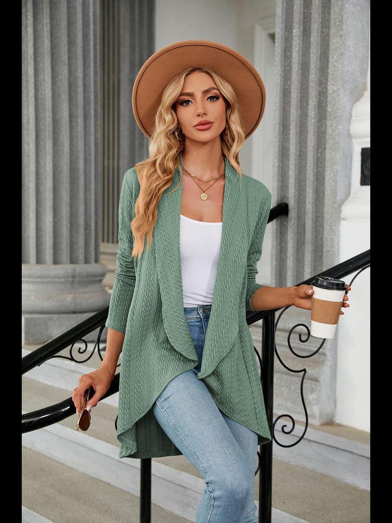 Женский однотонный вязаный кардиган-свитер осень/зима 2023 года