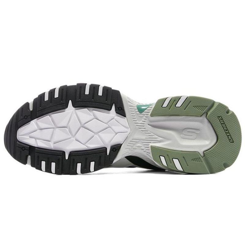 Skechers Stamina V2 Men Mesh Chunky Sneakers White Black Blue 237138-WBKB