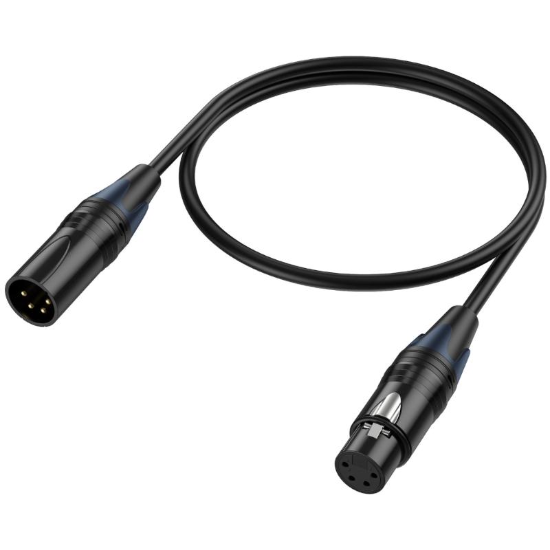 Кабель XLR4 Микрофонный кабель 4-контактный Папа-Мама Удлинитель для студийного рекордера Микшерных пультов Светодиодного освещения Акустической системы
