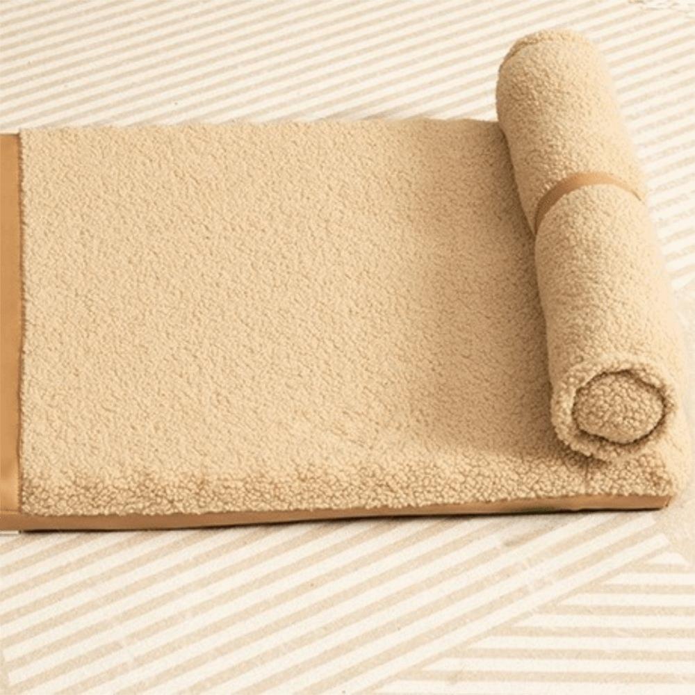 Removable Dog Sleeping Mat Neck Protection Pet Dog House Practical Dog Plush Bed Crate