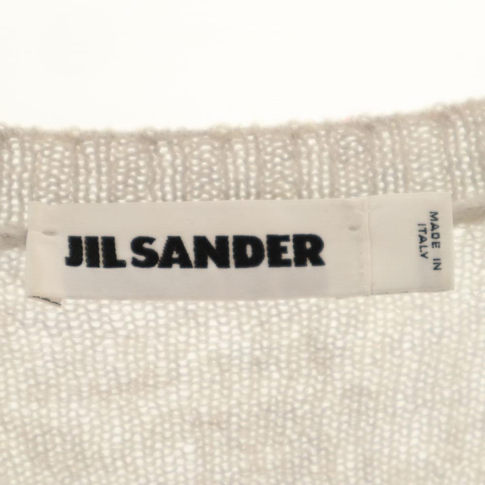 Jil Sander Сделано в Италии Свитер с длинным рукавом из смесовой шерсти 46 серый Мужской Б/у