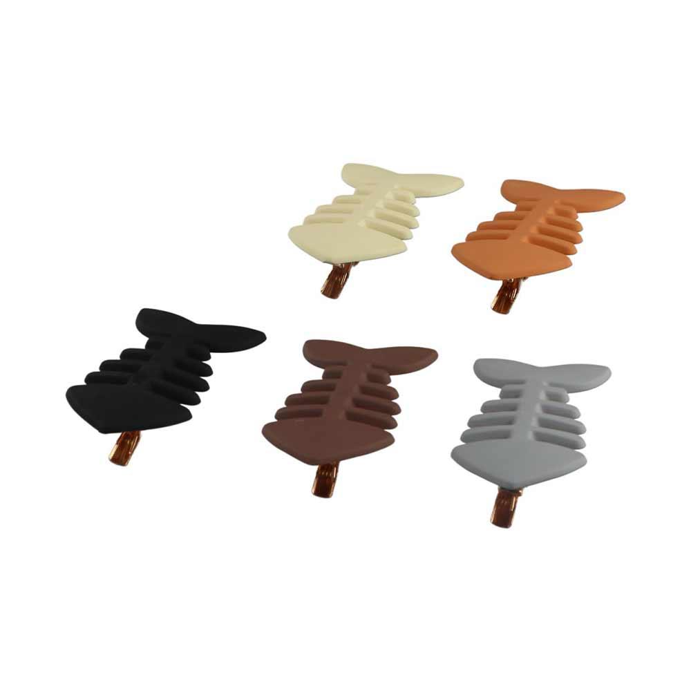 Plastic Fish Bone Hair Clip Y2k Geometry Hair Accessories Lovely   Girls