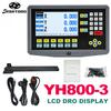 YH800-3 Дисплей LCD DRO 3-осевой цифровой отсчет 19 языков TTL AC110V/220V Для фрезерного расточного станка EDM Линейный энкодер