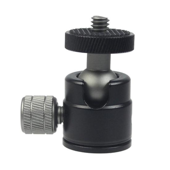 Минишаровая головка для GoPro для Osmo, вращающаяся на 360 градусов, из алюминиевого сплава 46026, винт, светодиодная видеолампа, мобильный телефон, DSLR