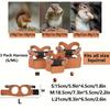 Leather Rat Harness and Leash Set 3 Sizes Vests Reptile Harness Kit  For  Squirrels, Hamsters