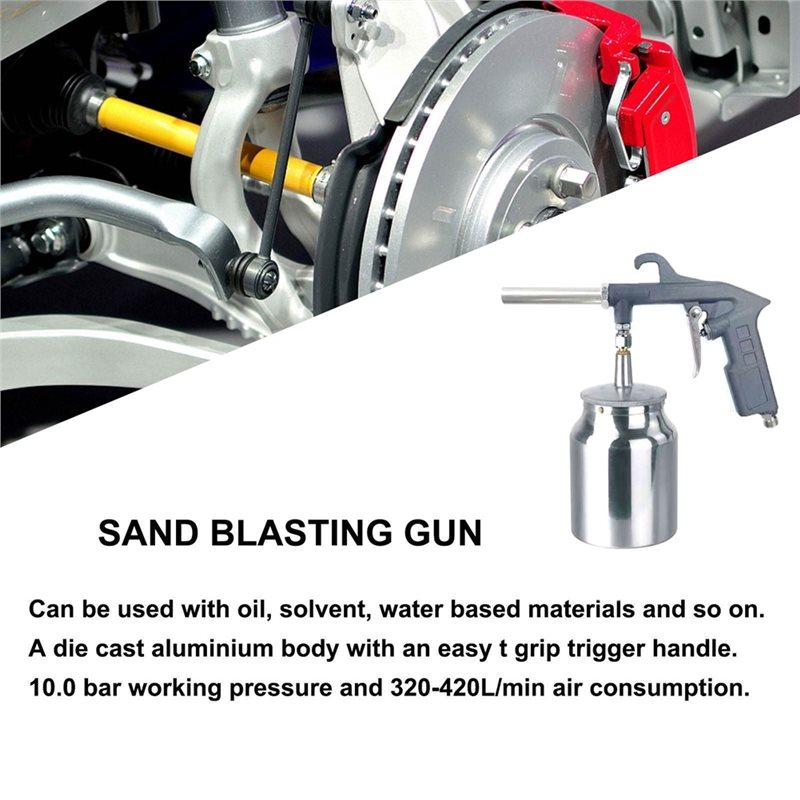 AT19-Sand Blasting Gun Sandblaster Sandblaster Air Sand Sandblasting Spray Gun Tool Set Kit For Spraying Sandblasting Tool