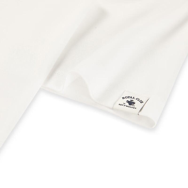 Septwolves Men's Pure Cotton Wrinkle-Resistant Short-Sleeve T-shirt
